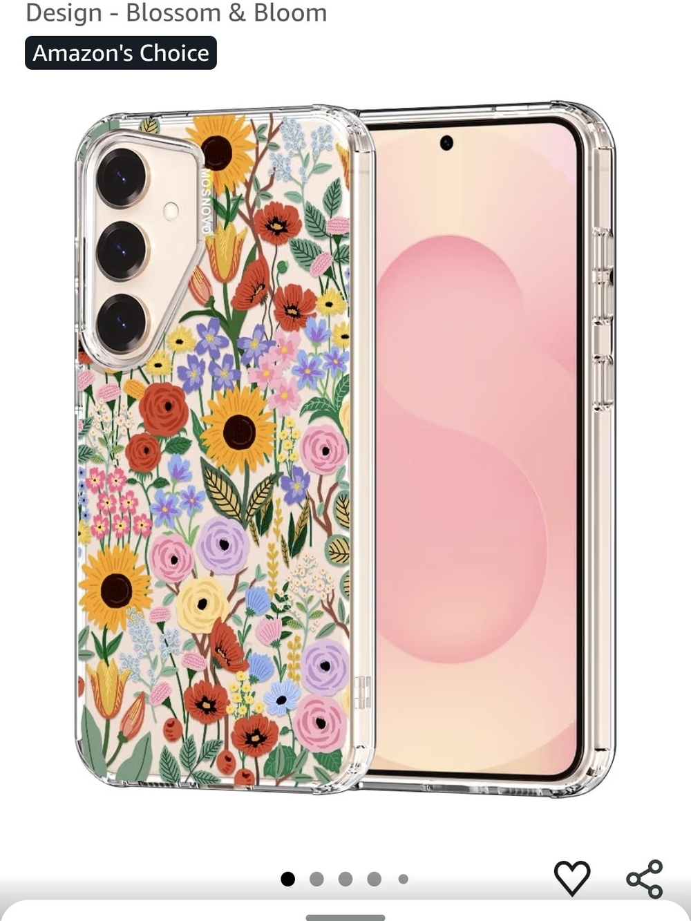 MOSNOVO Floral Phone Case For Samsung Galaxy S25/S24 - Blossom & Bloom